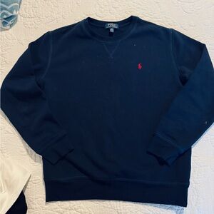 Polo by Ralph Lauren Men's Dark Blue Crewneck Sweater